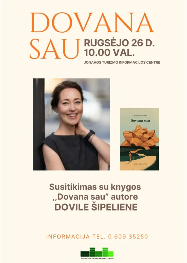 Susitikimas su Dovile Šipeliene Jonavoje rugsėjo 26 d.
